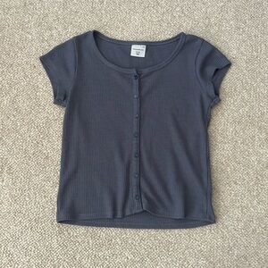 Abercrombie kids short sleeve shirt with buttons, Size: 11/12, Color: blue